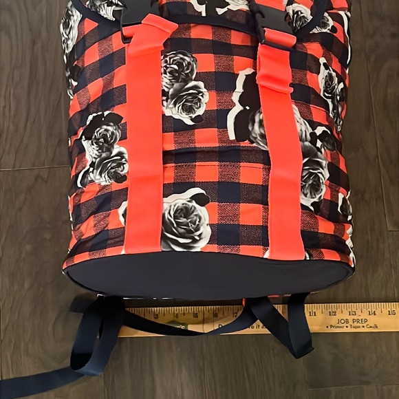 Adidas Stella McCartney Sport Backpack floral indigo book Bag laptop Slv Womens - Picture 15 of 16